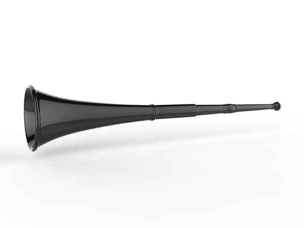 istock Blank Vuvuzela Stadium Plastic Horn For Branding. 3d render illustration. 1097442846