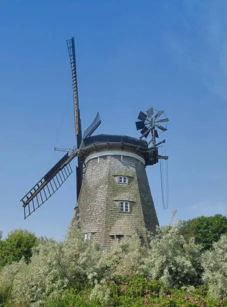 Windmill of Benz on Usedom at baltic Sea,Mecklenburg-Vorpommern,Germany