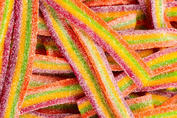 istock Colorful jelly beans background. Jelly candies pattern. 1097458006