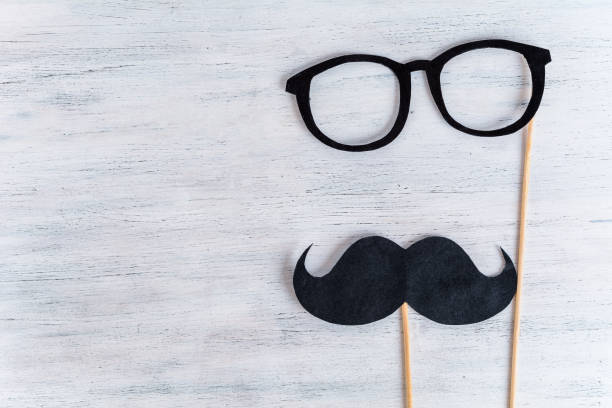 istock Photo booth mustache. Father Day 1097460338