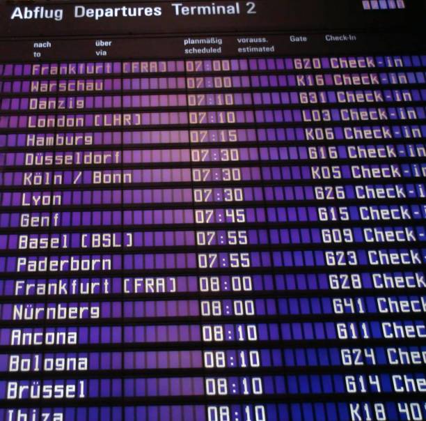 Commercial Airline Departure Information Sign Board Scenery At Airport Commercial Airline Departure Information Sign Board Scenery At Airport munich airport stock pictures, royalty-free photos & images