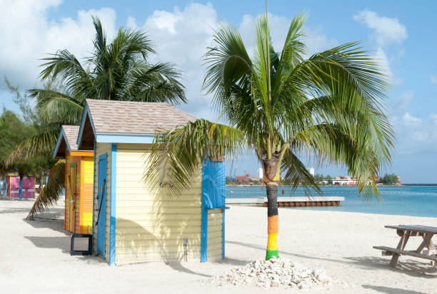istock Nassau Beach Vending Booths 1097469978