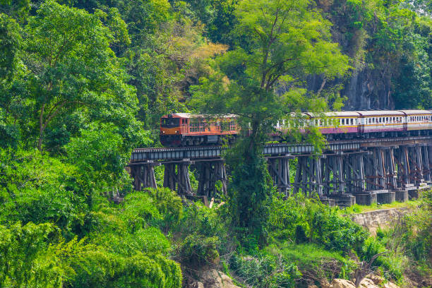 istock Railroad tracks in Thailand. (Death Railway) 1097471918