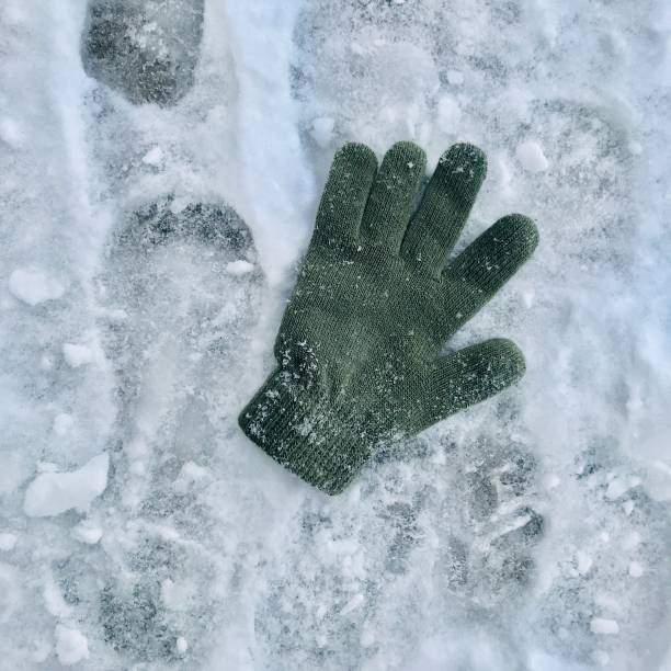 istock Lost Glove in the Snow 1097473740
