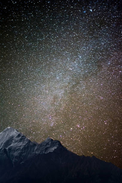 istock Sparking stars over the mountain 1097480980