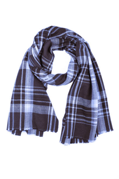 istock Blue wool scarf isolated on white background. 1097481440