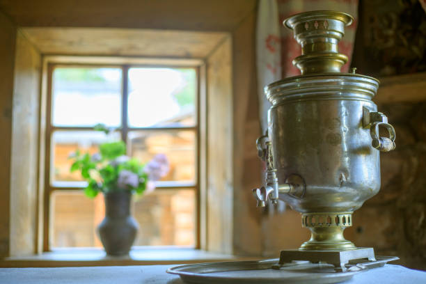 istock Samovar in Siberian house in Russia 1097482284