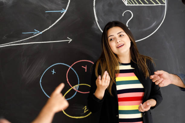 istock Woman leadership presentation 1097491236