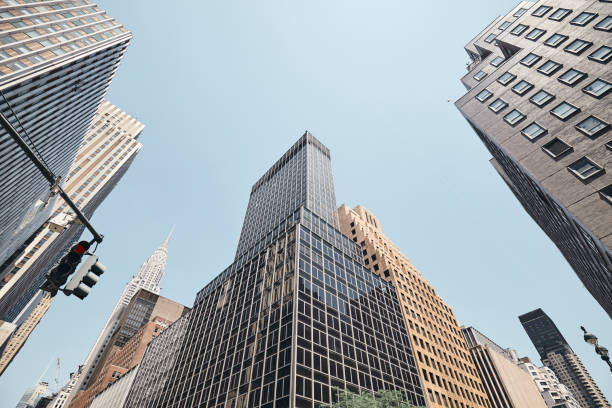 istock Looking up at Manhattan skyscrapers, NYC. 1097500924
