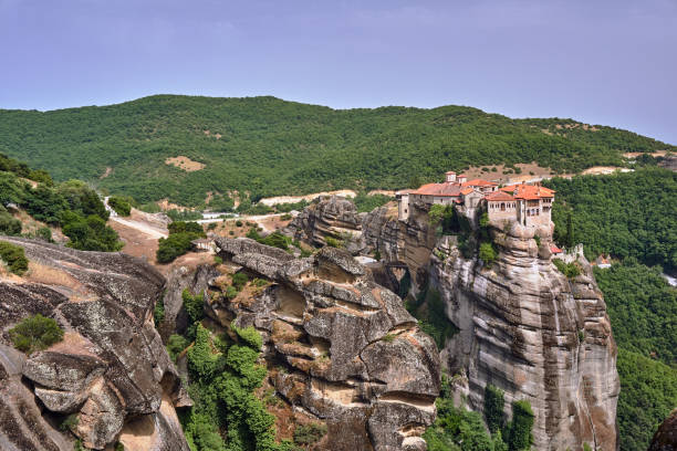 istock The Orthodox medieval monastery on top rock Meteora 1097505364