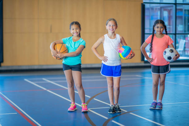 istock Three Girls Ready To Play 1097518324