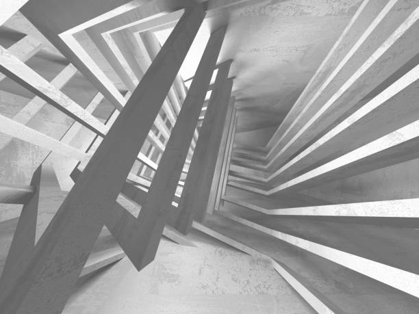 istock Dark basement empty room interior. Concrete walls 1097521468
