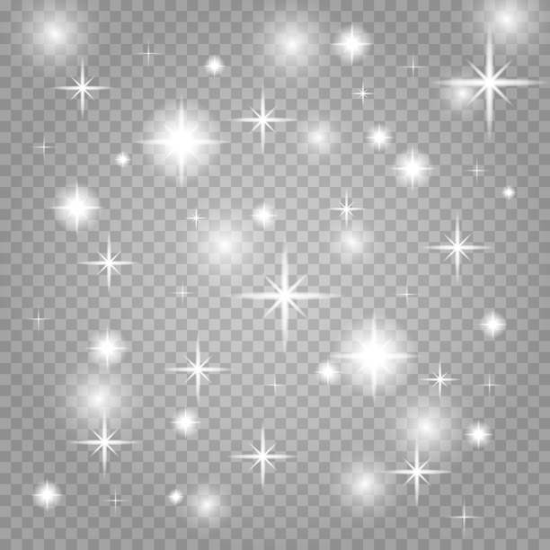 star dust. Star dust, thousands of brilliant lights. Star dust blue. Cosmic dust, on a transparent background. Christmas flash dust. Vector illustration. glitter textures stock illustrations