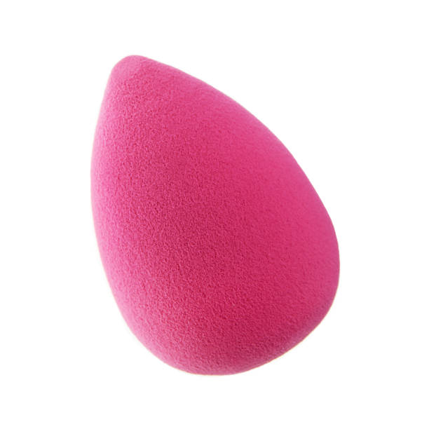 Make up sponge against a white background
