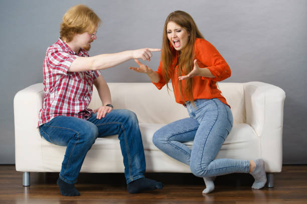 istock Man and woman having fight 1097542284
