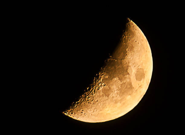 istock moon, first quarter moon, swollen month 1097554720