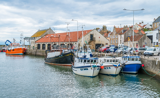 Scenic sight in Pittenweem, in Fife, on the east coast of Scotland.