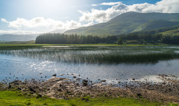 Stunning landscape along Loch Cill Chriosd in the Isle of Skye, Scotland. Stunning landscape along Loch Cill Chriosd in the Isle of Skye, Scotland. isle of skye broadford stock pictures, royalty-free photos & images