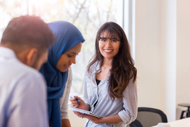 istock Confident young Hispanic female design professional 1097564238