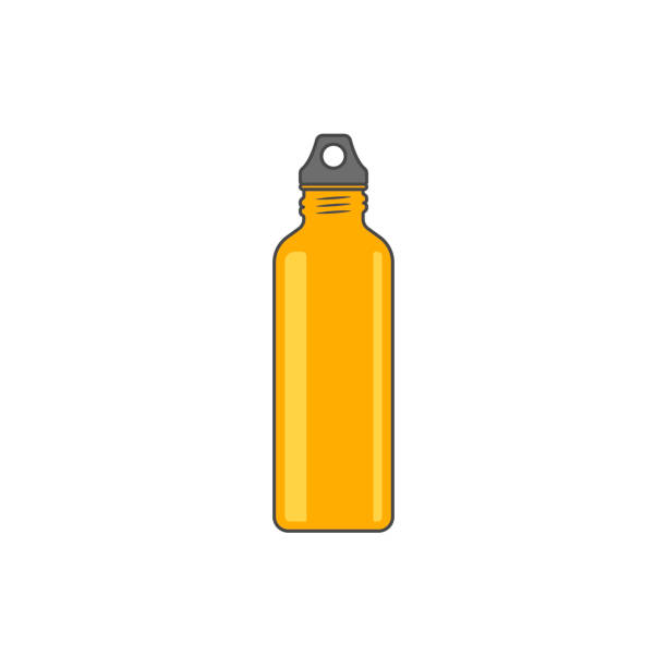 Reusable Water Bottle Vector Illustration Stock Illustration - Download  Image Now - Water Bottle, Vector, Illustration - iStock