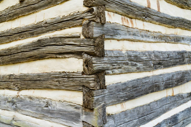 istock Log Cabin Corner Detail 1097570380