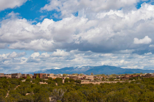 istock Sandia Mountains with Majestic Sky and Clouds 1097575166