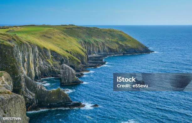 Cliffs At Old Head County Cork Ireland Stock Photo - Download Image Now - Ireland, Golf, Kinsale Harbour