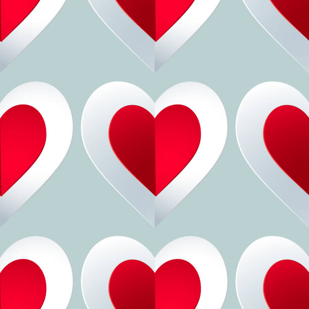 istock Seamless colorful vector hearts pattern. Texture for cover, paper, gift, fabric, textile. Ornament for Valentines Day 1097578042