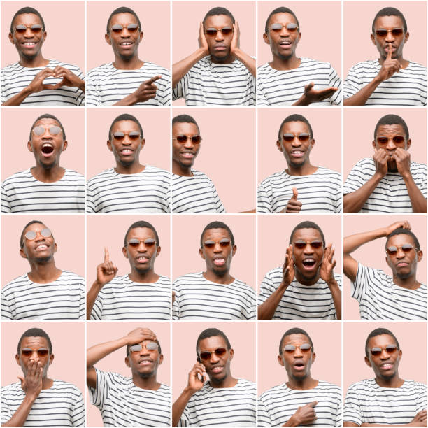 istock Young african man, different emotions collage over pink background 1097582720