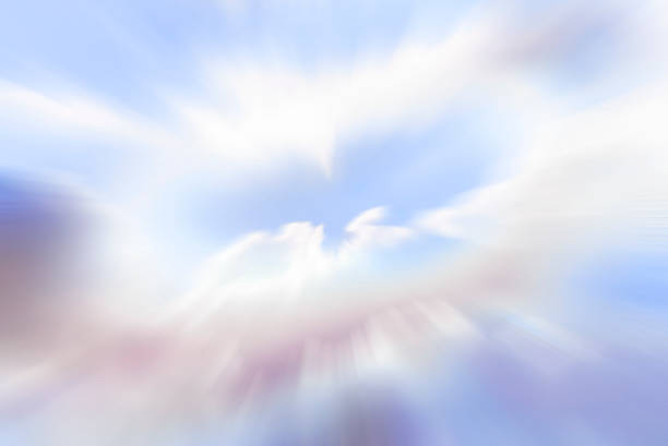 spiritual sky vision journey to the heaven - spirituality eyesight space abstract imagens e fotografias de stock