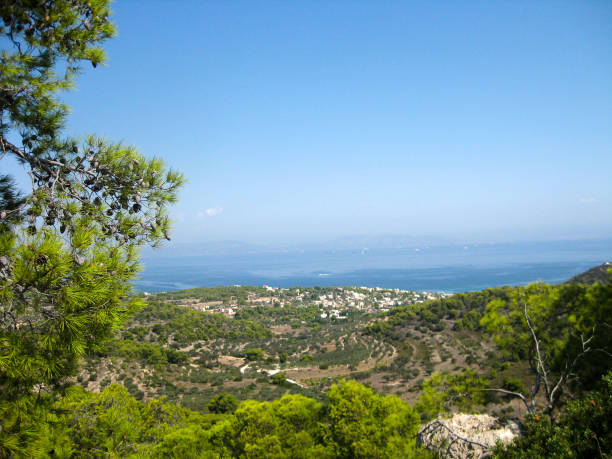 istock Panoramic view of Aegina island 1097584520