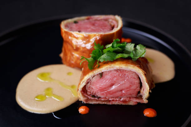 istock beef Wellington, classic steak, meat restaurant 1097601178