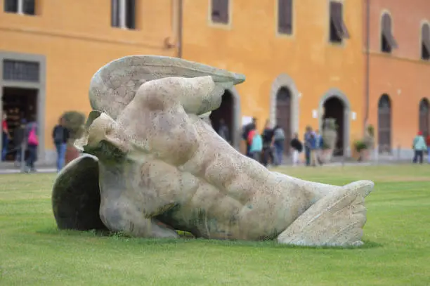 Photo of Sculpture of Fallen angel (Angelo caduto), Pisa, Italy