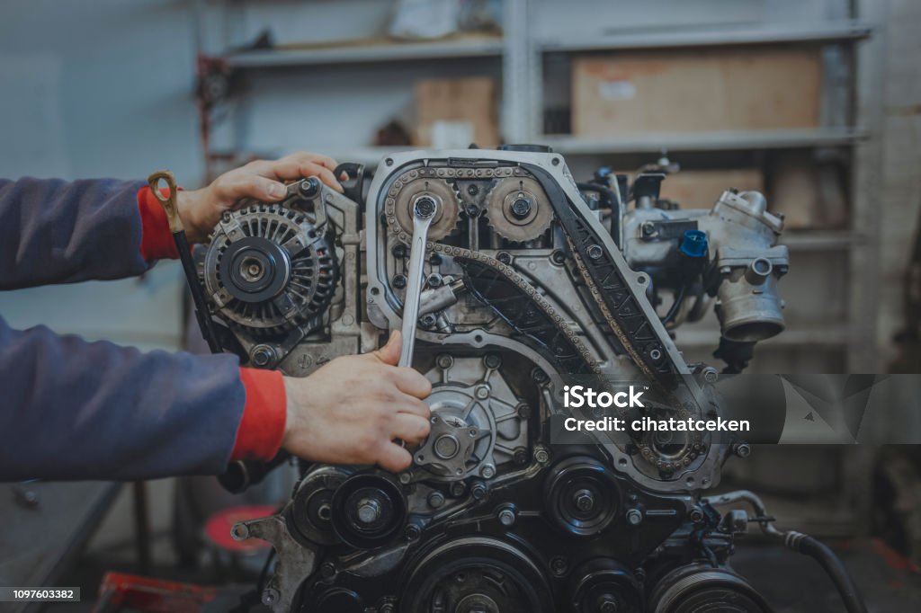 Car Engine Reparing Image Car Engine Repair Stock Photo - Download Image Now - Car, Engine ...