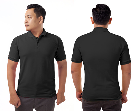 Black Shirt Design Template Photo - Download Image Now - Polo Shirt, Template, Black Color iStock