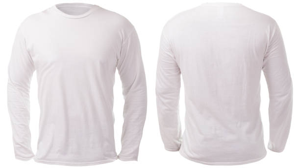 istock White Long Sleeved Shirt Design Template 1097626890
