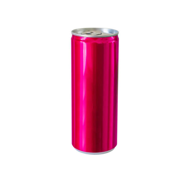 istock Aluminum pink color soft drink soda can isolated on white background with clipping path 1097630802