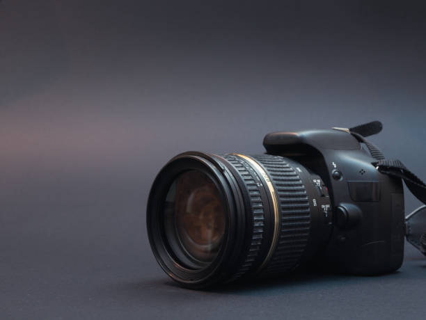 istock modern dslr photo camera on black 1097635880