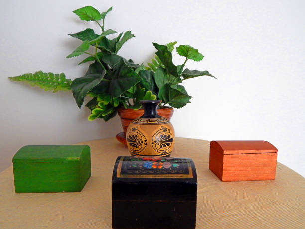 istock Ornaments and a plant in a table 1097641172