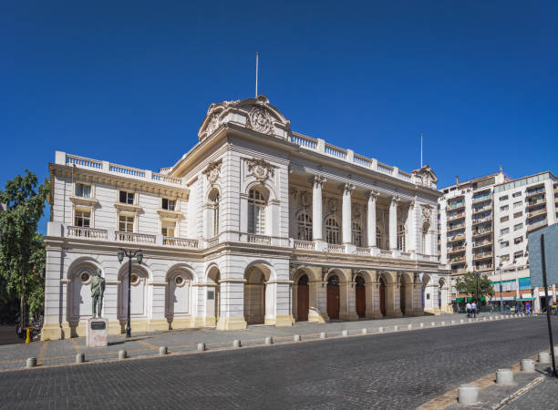 Santiago, Chile - Mar 14, 2018: Municipal Theatre - Santiago, Chile