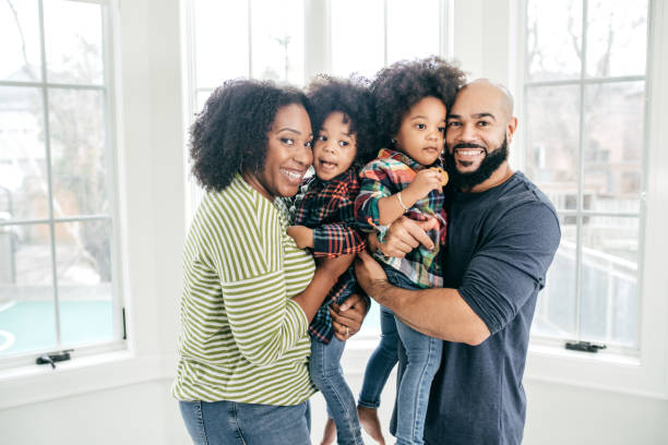 istock Family at home with two kids 1097642558
