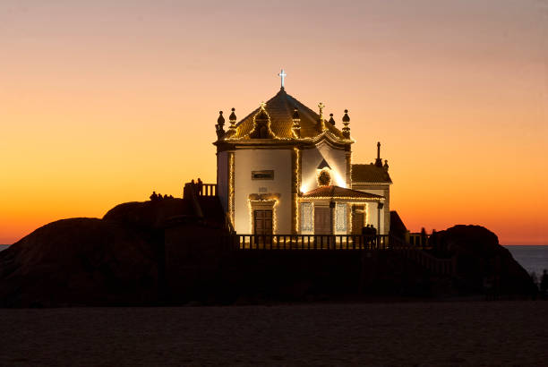 istock Church of Sr. da Pedra at sunset 1097648168