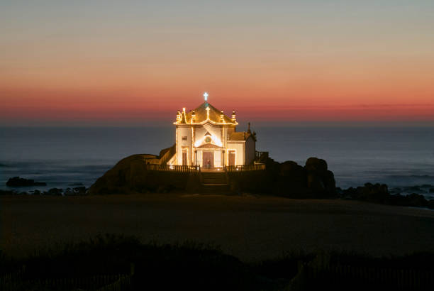 istock Light up church in the beach 1097648286