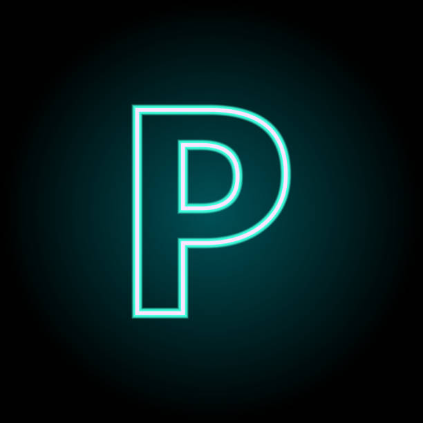 istock parking sign icon. Elements of Navigation in neon style icons. Simple icon for websites, web design, mobile app, info graphics 1097659684