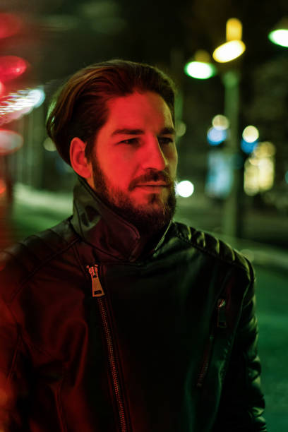 istock Night portrait of guy 1097666930