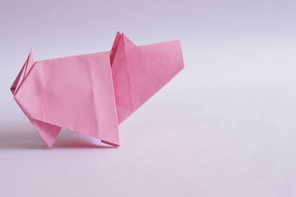 istock close up of origami pig left side 1097697558