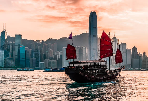 istock Junk Boat in Hong Kong 1097699220