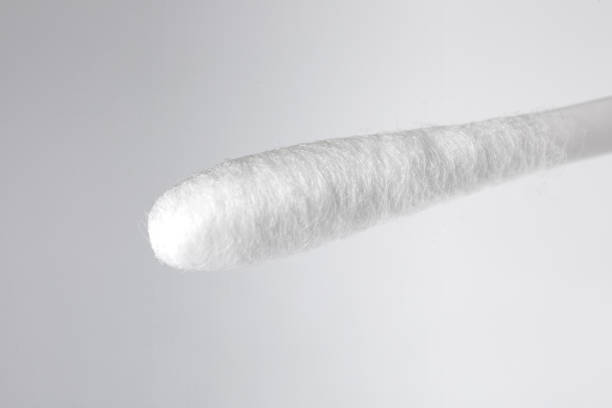 istock Cotton Swab with wool fibers closeup 1097701546