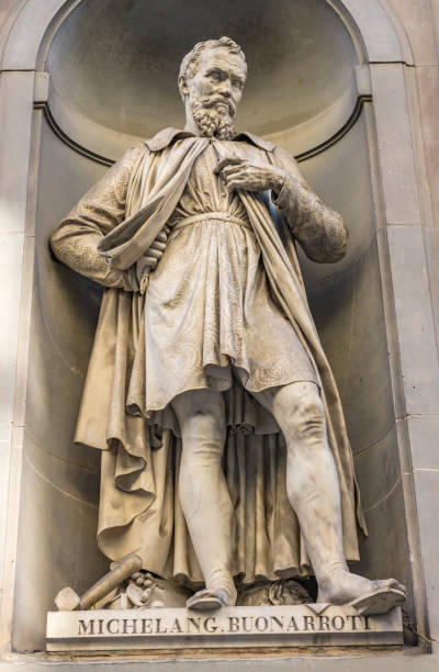 istock Michelangelo Florentine Painter Statue Outside Uffizi Gallery Florence Italy 1097704268