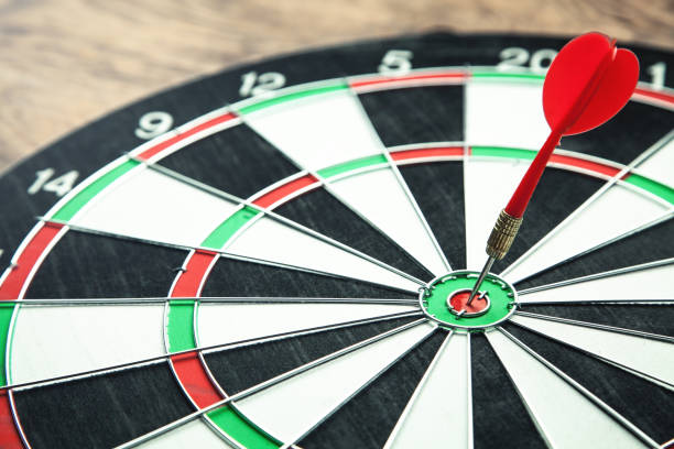 istock Dartboard with arrow. Marketing, Target, Success concept 1097710366